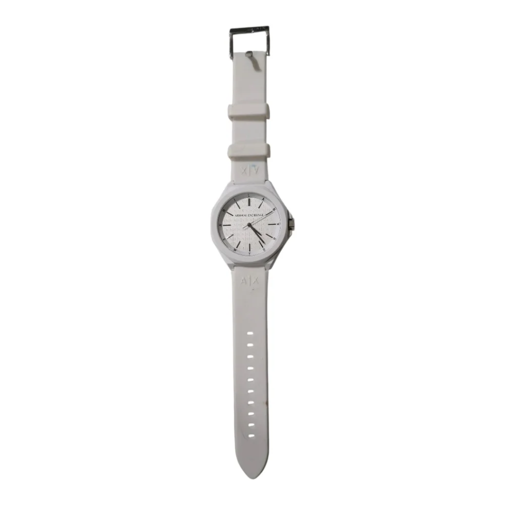 Armani Exchange White Smartwatch with Sleek Design